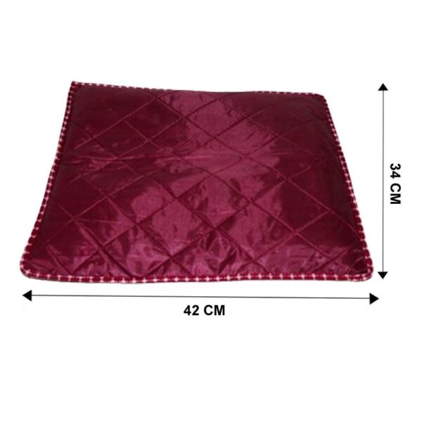 Unicrafts Saree Covers Transparent Saree Bags Wardrobe Organiser Cloth Cover Suit Kurti Shirt Jeans Tops Organizer Quilted Sari Cover with a Premium Zip Lock Combo Pack of 24 Maroon - Image 6