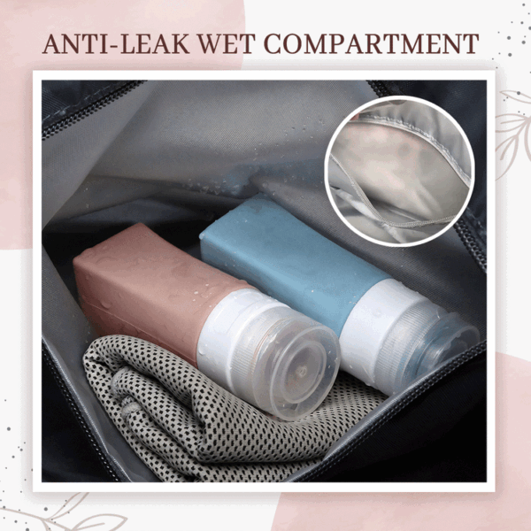Large capacity waterproof beer bag for universal folding travel bags dry wet separation fitness bag - Image 2